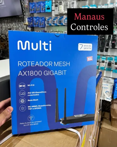 Roteador Wi-Fi 900 Mbps Rede Mesh Wi-Fi 6 até 128 Usuários 