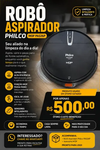 Robô Aspirador Philco
