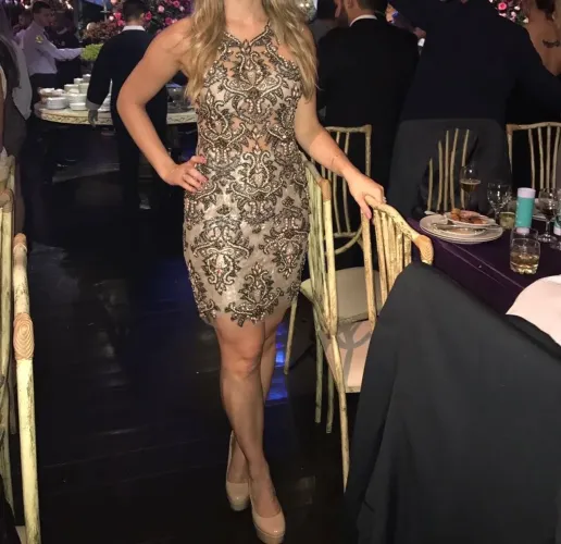 Vestido PatBo (Patricia Bonaldi) Original Bordado Dourado Tam 40 - Etiqueta R$5.755