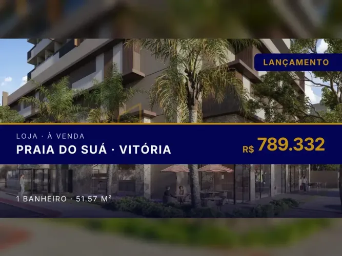 Praia do Suá: loja com grande fluxo de pedestres e veículos