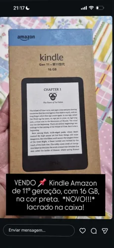 KINDLE NOVO NA CAIXA