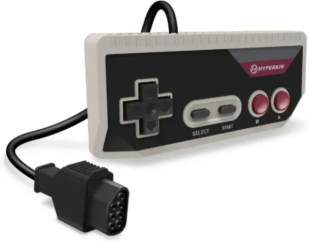 Controle NES Hyperkin Novo e lacrado. Modelo Cadet, ergonômico. Fio de 3 Metros Nintendo.