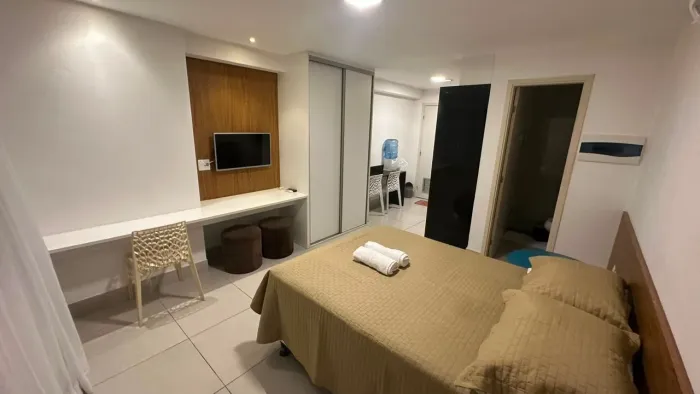 Studio com 1 dormitório à venda, 34 m² - Ilha do Leite - Recife/PE