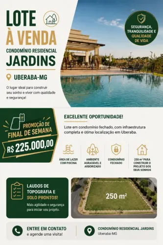 Terreno condominio fechado Jardins