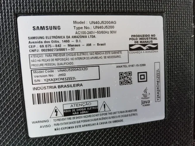 Tv samsungue tira peças