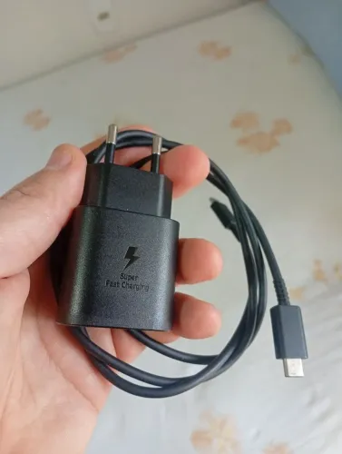Carregador Original Samsung de 25 W Para Modelos S23 e outros.