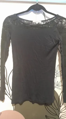 Blusa manga longa PP marinho