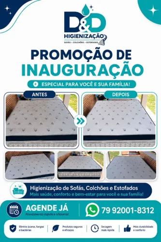 Limpeza de sofá, colchões e estofados