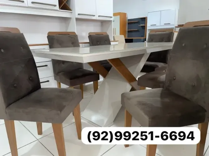 mesa de jantar 6 lugares 1.80x90