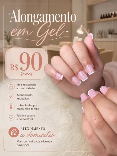 Alongamento em gel 