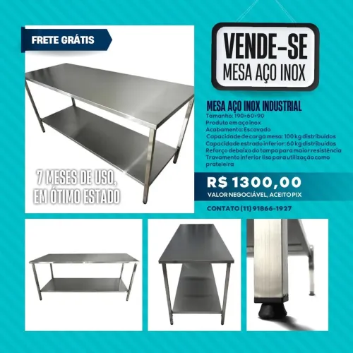 Mesa de Inox