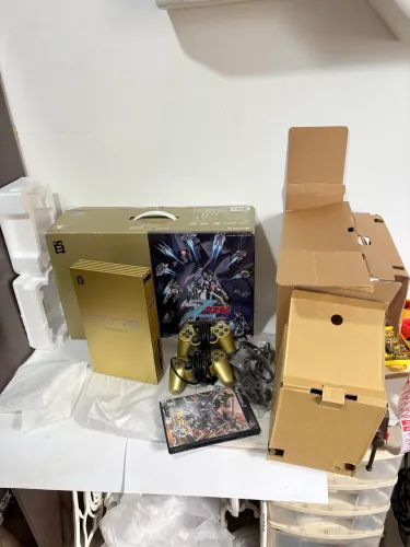 Console Playstation 2 fat gundam edition ps2 dourado