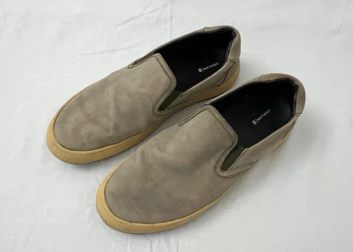 Mocassim Osklen Tamanho 44 Br Bege Acinzentado Bom Estado