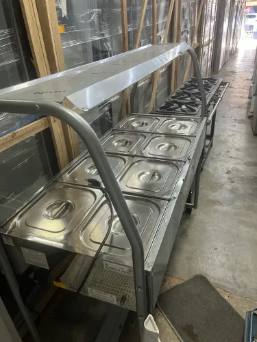 ? BUFFET TÉRMICO SELF SERVICE SPOLU 8 CUBAS GN 1/2 - MODELO SPL-508 parcelamos no cartão