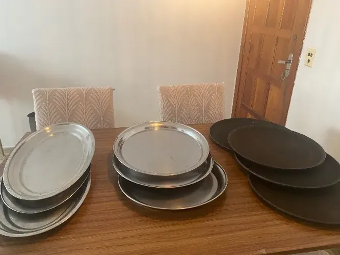 Bandejas de alumínio e bandeja para garçom