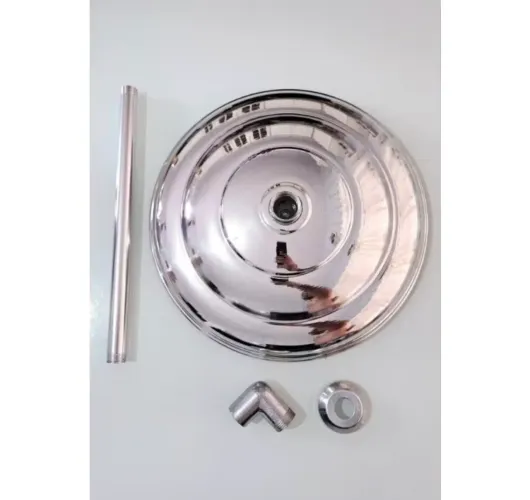 Ducha de Aluminio Para Piscina Chuveirao Grande 15 Polegadas Pro Lazer