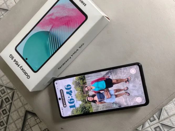 Samsung Galaxy M54 5G 256GB Azul | 8GB RAM | Completo | Ótimo Estado