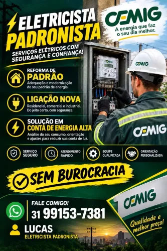 ELETRICISTA PADRONISTA CEMIG
