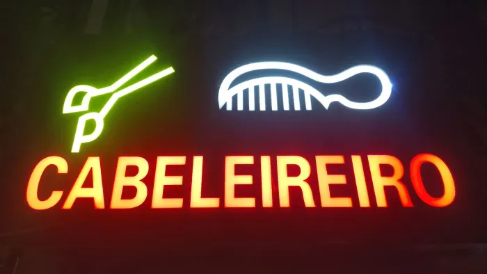 Placa de led Cabeleireiro 