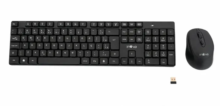 Teclado e mouse sem fio inova