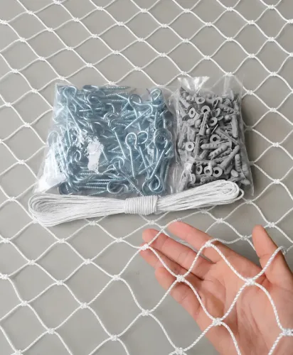 Rede de Proteção para Janela Kit Completo Segurança Criança e Pet