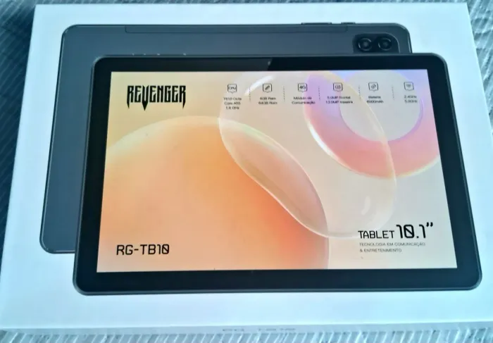 tablet Revenger RG-TB10 de 10,1 polegadas com acabamento grafite