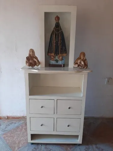 ORATORIO E ESTANTE PARA LIVROS COM GAVETAS