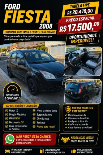 Ford Fiesta 1.0 8V Flex/class 1.0 8V Flex 5P 2008