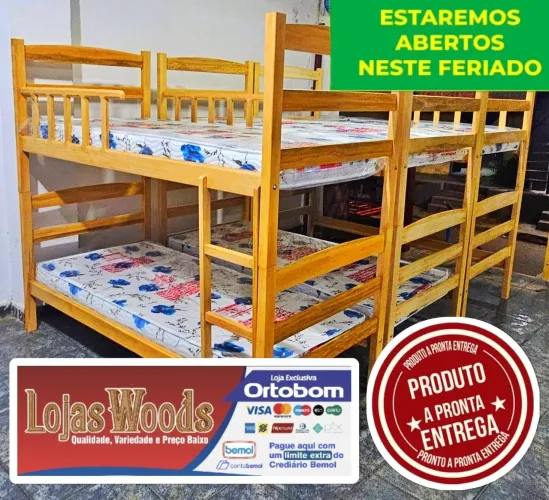 Beliche Madeira R$ 549,00 Estamos entregando nesse Feriado Loja Aberta