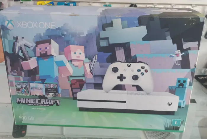 Caixa do XBox One Versão Minecraft