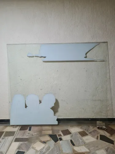 Vidro grande temperado (tipo vitrine)