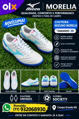 Chuteira Mizuno novíssima 