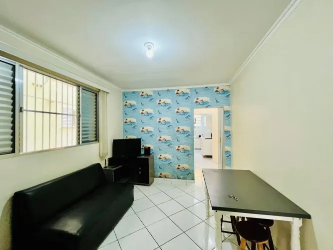 Apartamento beira-mar 1 dormitórios Jardim Asturias Guarujá