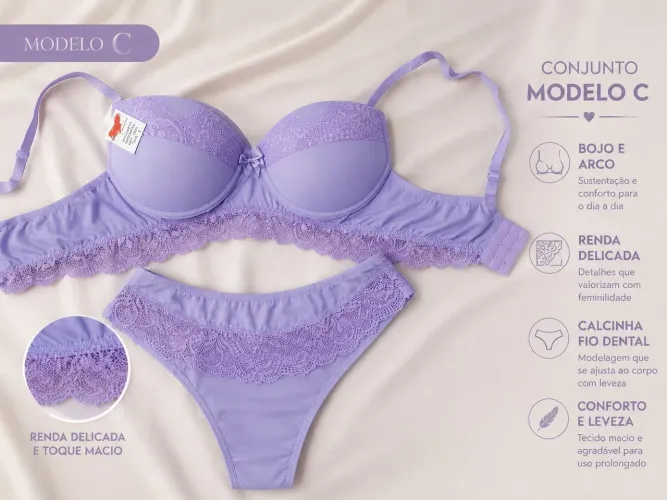 Conjunto Calcinha e sutiã 