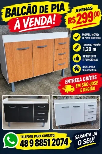 Balcao de cozinha - novo ( entrega grátis )