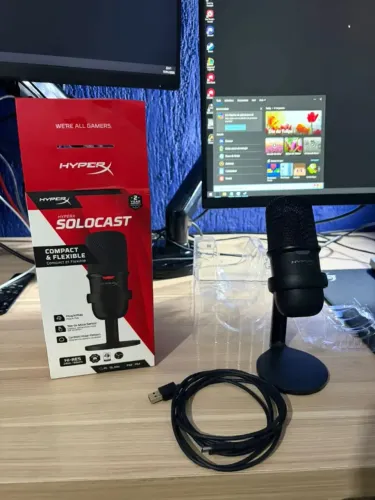 HyperX solocast Condensador Cardioide Preto