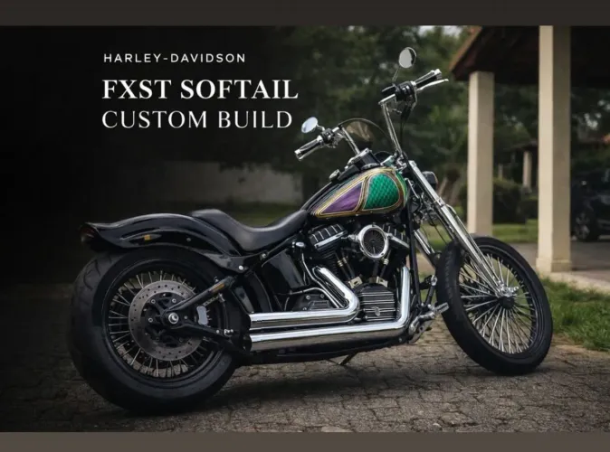 Harley davidson / FXST - Totalmente CUSTOMIZADA. 