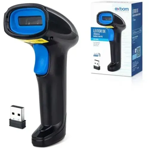Leitor De Codigo De Barras Sem Fio Exbom LCB-S600A *NOVO*
