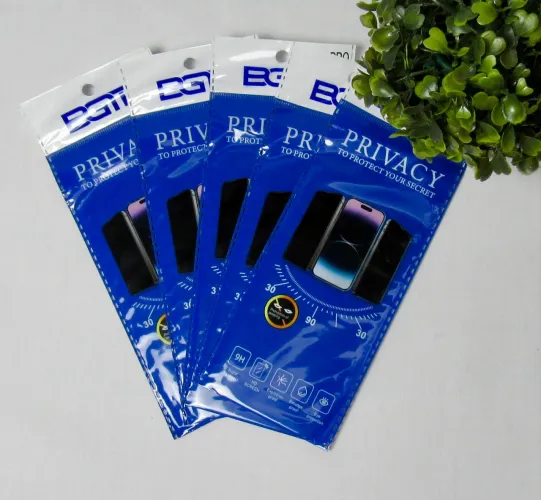 Películas privativas, vidro e de câmera