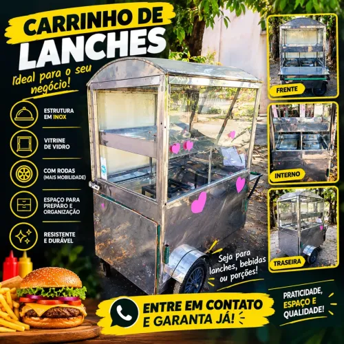Carrinho de lanche - frete grátis