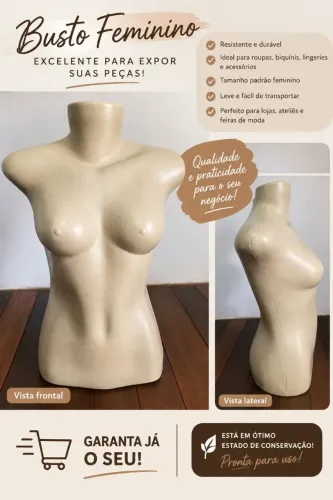 Manequim Busto Feminino