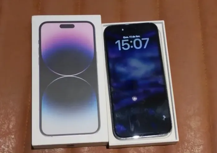 iphone 14 pro max 128GB 89% sem detalhes com caixa nota fiscal em estado de novo