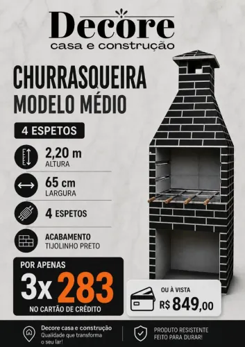 Churrasqueira pré moldada