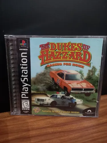 JOGO THE DUKES OF HAZZARD RACING FOR HOME PS1 CIB USA ORIGINAL COMPLETO 