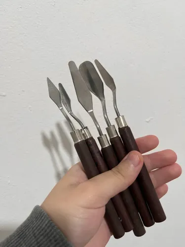 Kit 5 espátulas para pintura