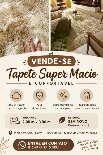 OPORTUNIDADE! Tapete de 800 por 450 reais!
