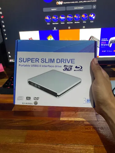 Gravador de Blu-ray Externo USB 3.0