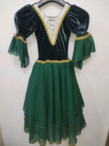 VESTIDO PRINCESA MERIDA DISNEY INFANTIL VERDE