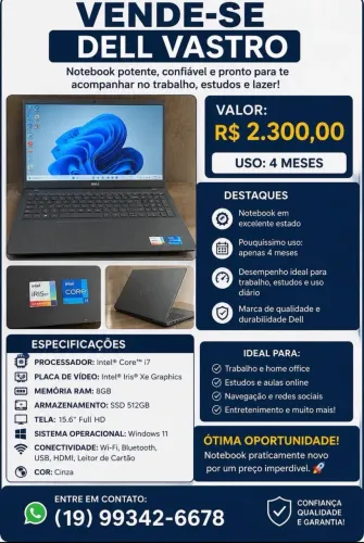 Notebook Dell Vastro