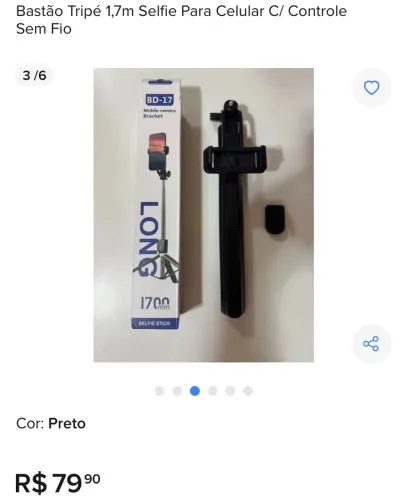 Bastão tripé
